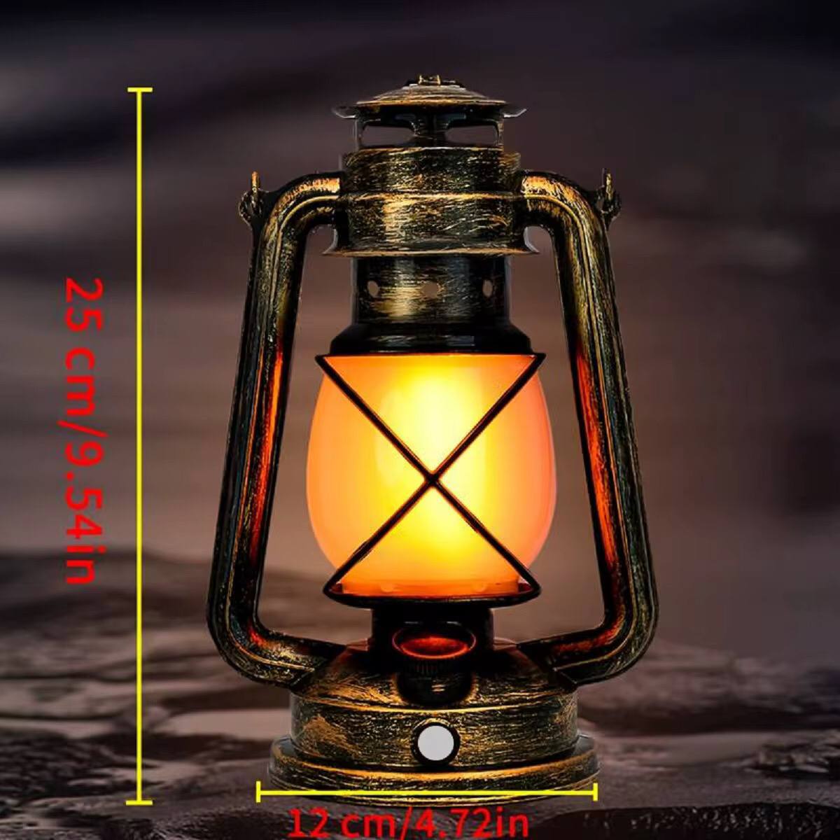 VINTAGE  DESIGN 35cm LED LANTERN