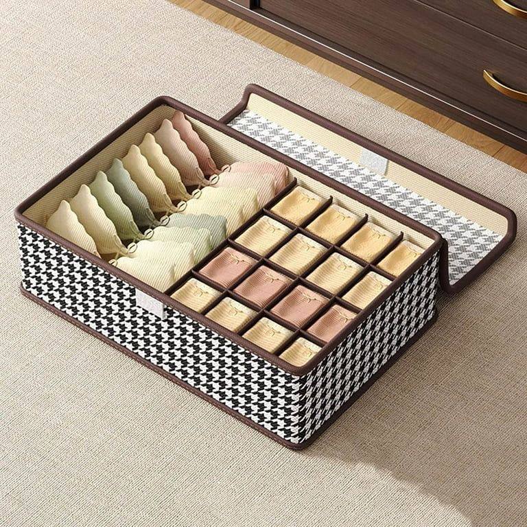 17 grid foldable undergarment organizer