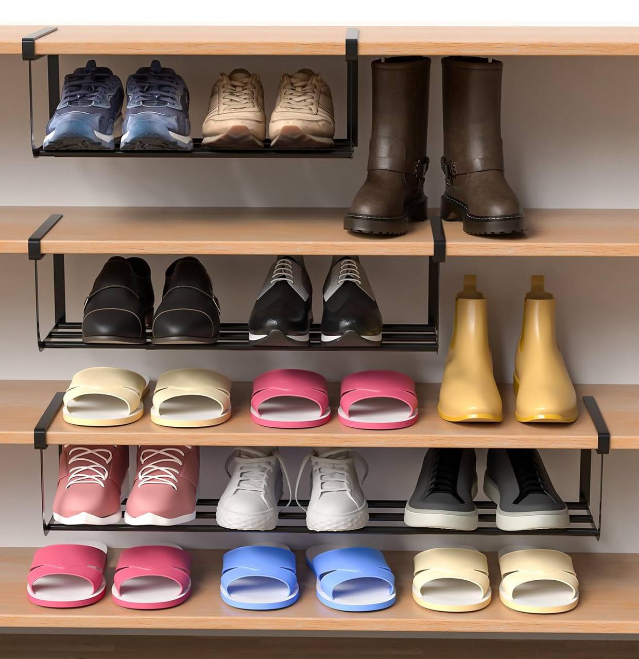 40-65cm Retractable Shoe Rack