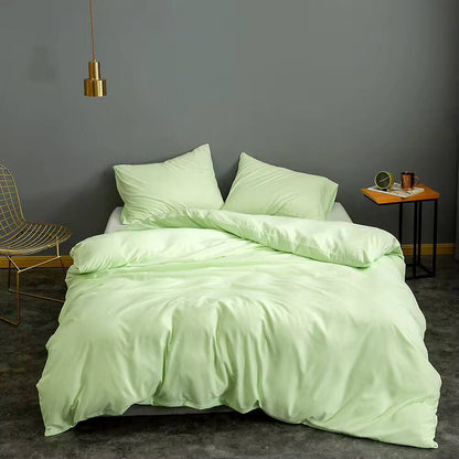 4pc Plain High Quality Duvet Cover Set (Soft Glam Edition)