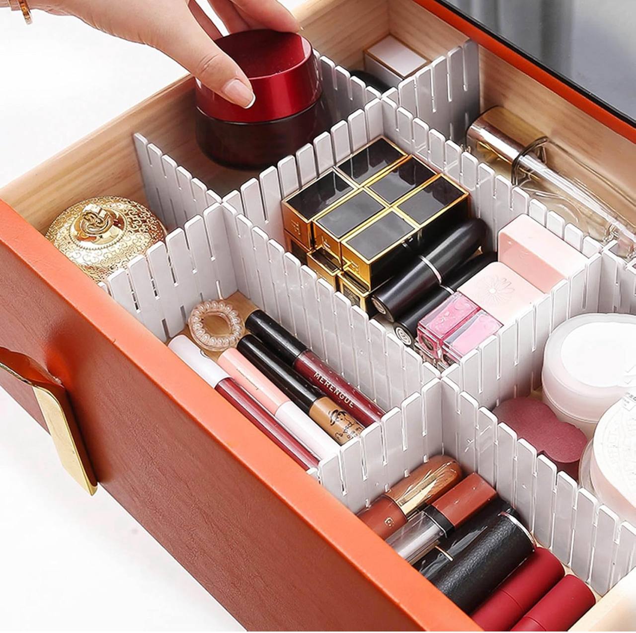 4Pcs Adjustable Drawer Divider