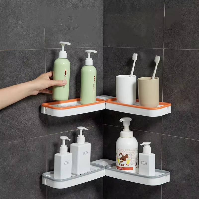 180° adhesive shower caddy