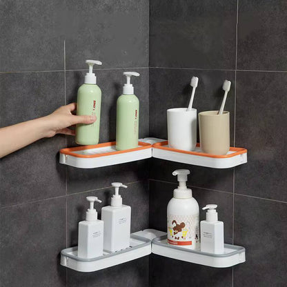 180° adhesive shower caddy