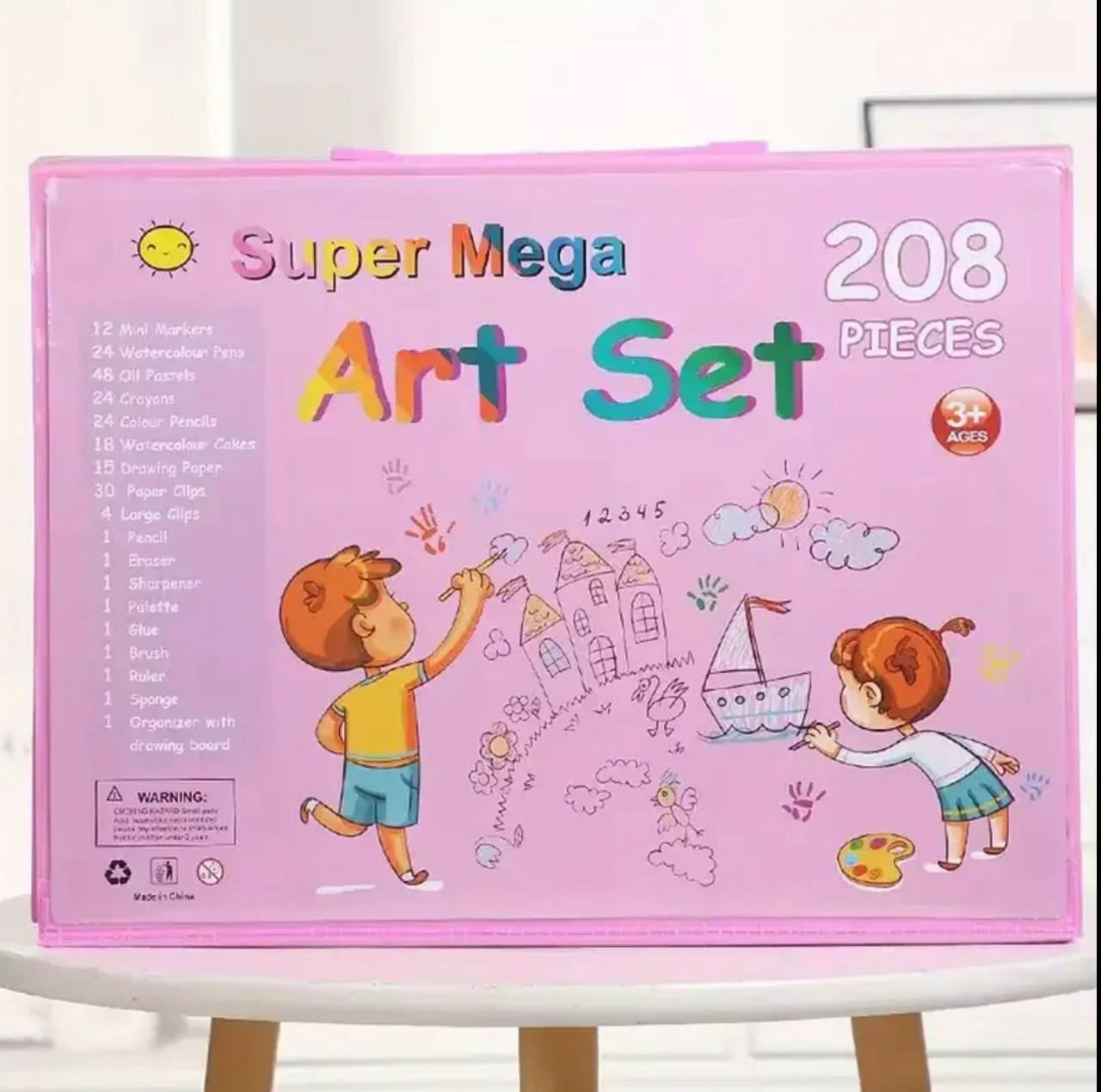 208 piece kids painting set