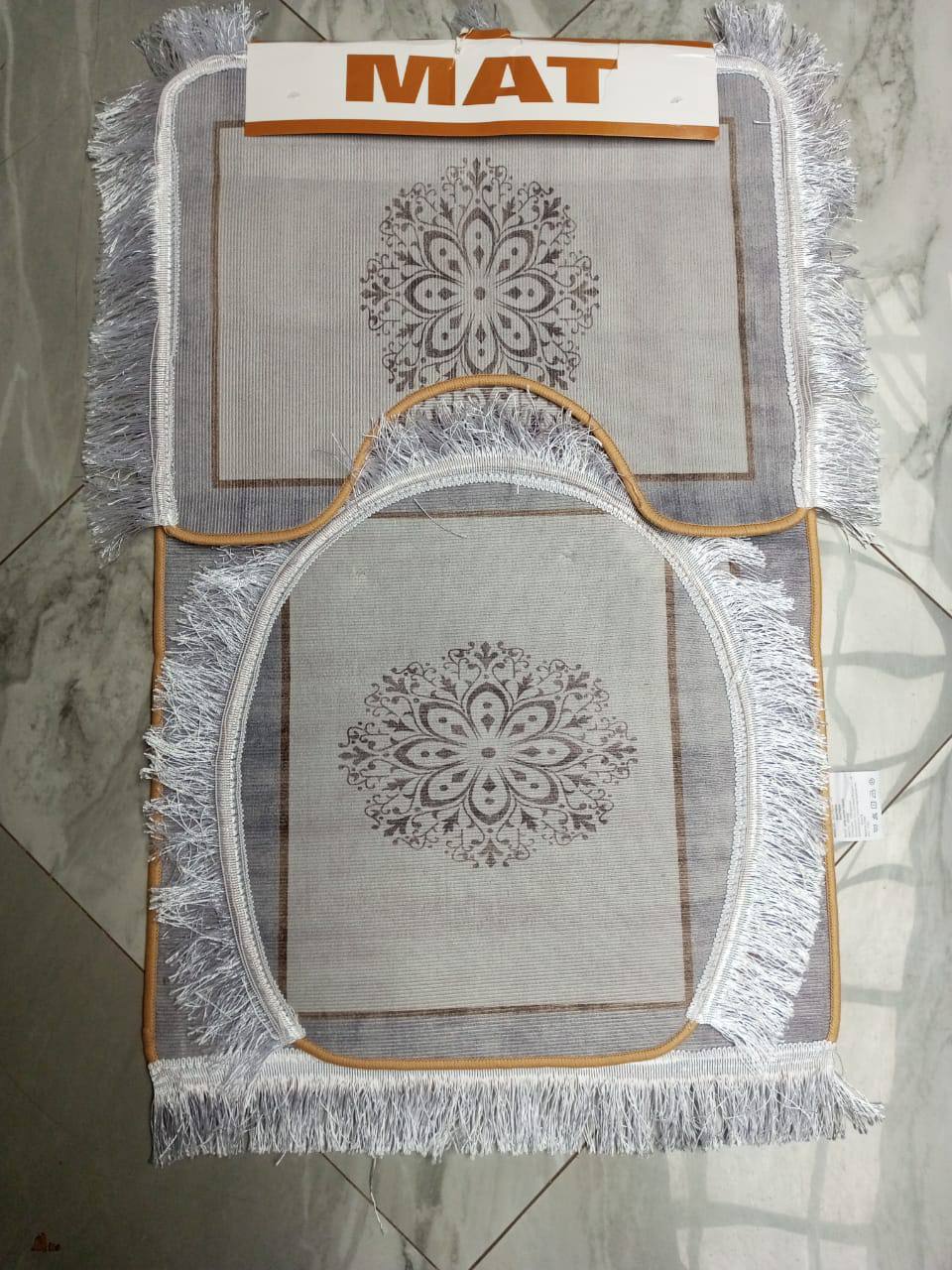 3 Piece Toilet Mat Set