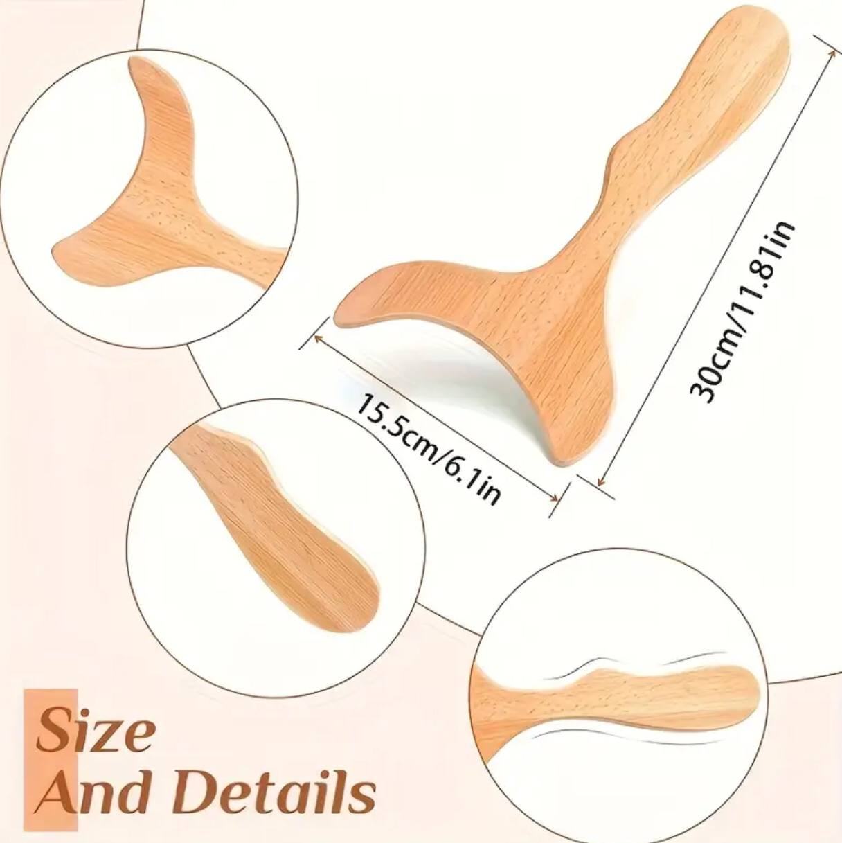 Wooden Gua Sha Therapy Tools