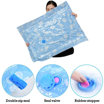 10pcs /set vacuum compression storage bag with pump