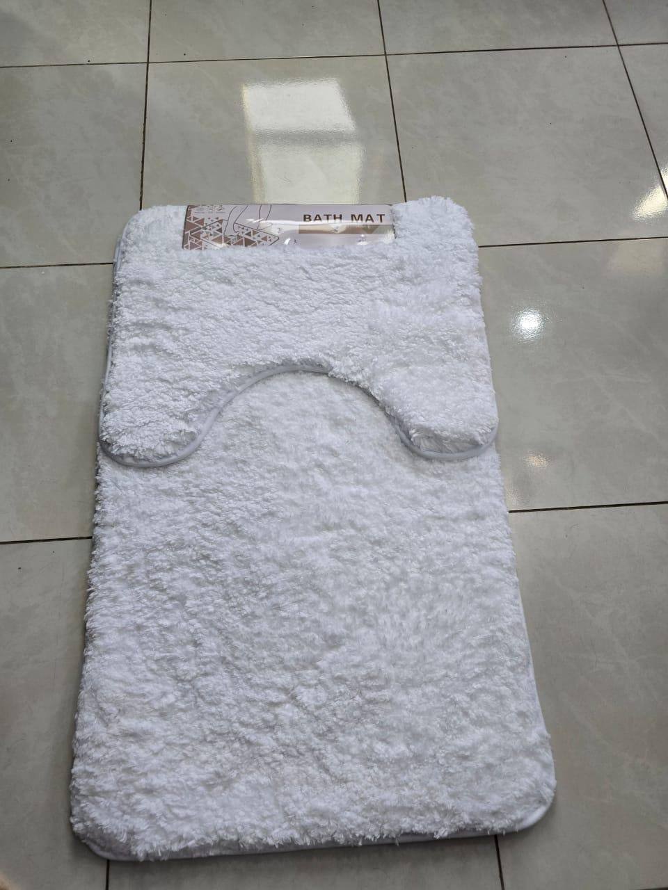 2pcs Ultra-Soft Plush Bath Mat Set