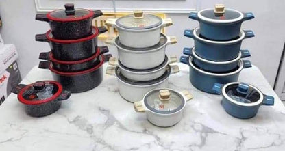 10pcs UCC life granite cookware set