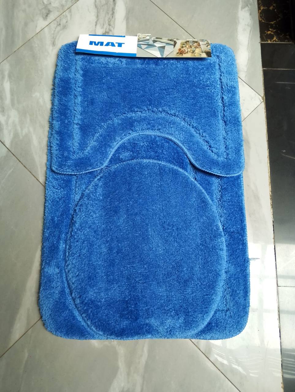 3 Piece Toilet Mat Set