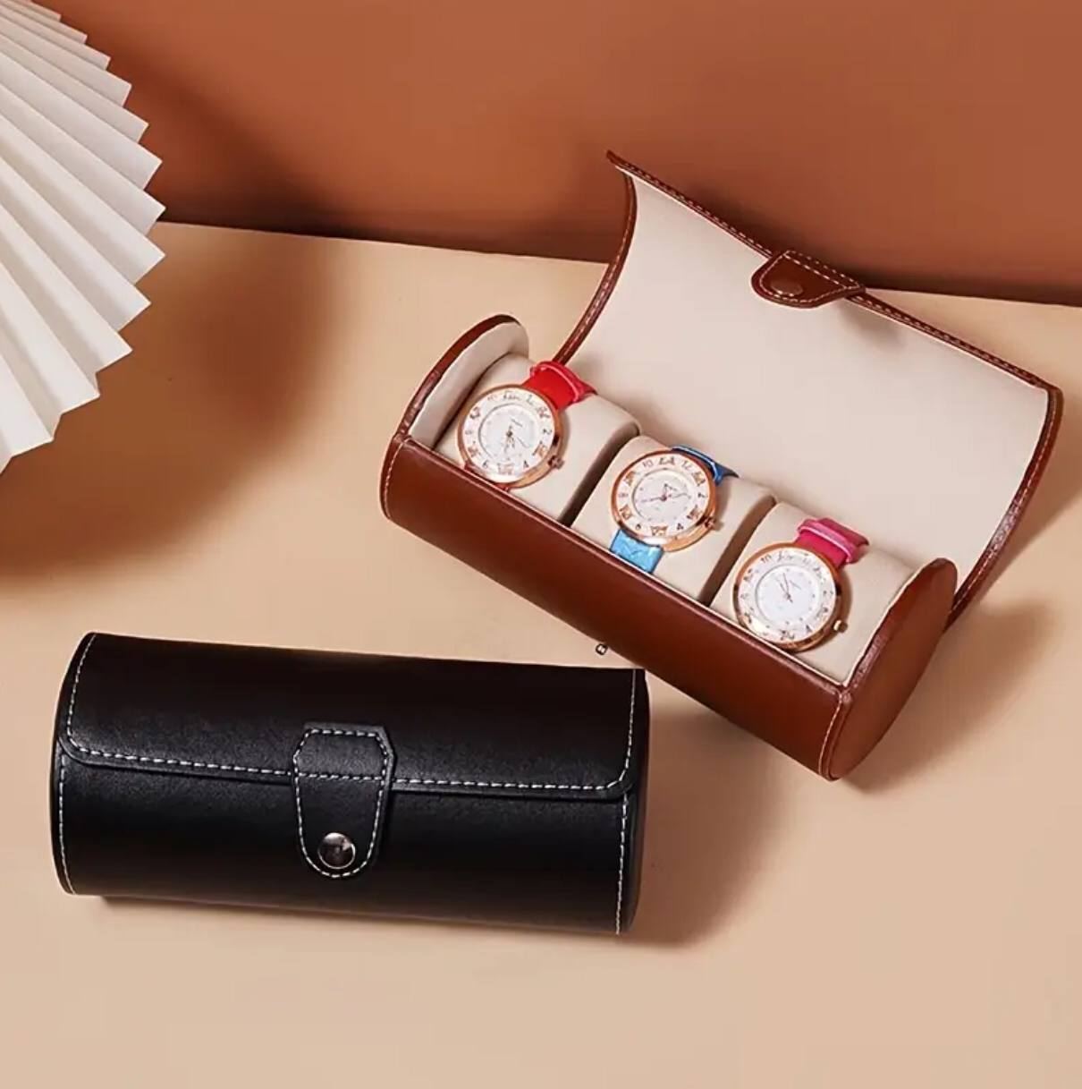 3 Slot watch storage case