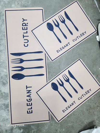 Unbinded kitchen mat 3pc