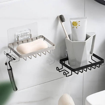 Wall mounted stainless steel soap dish