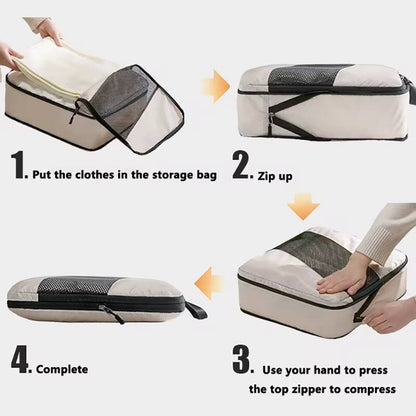 6pcs set compression travel bags