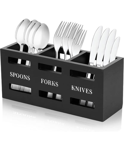 Wooden Cutlery Holder