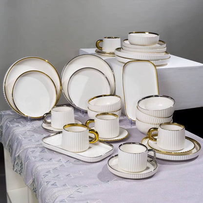 32pcs Gold realm Dinner set