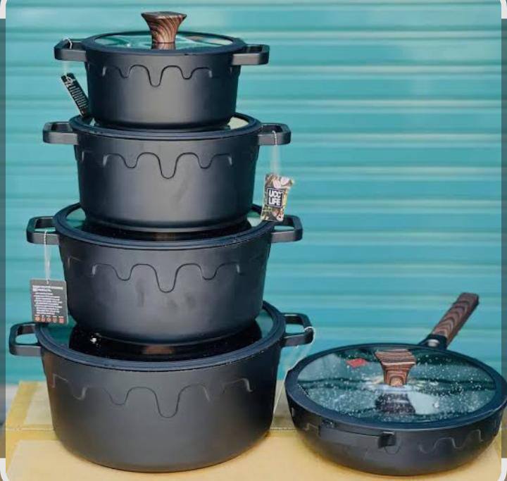 10pcs UCC life granite cookware set heavy and unique