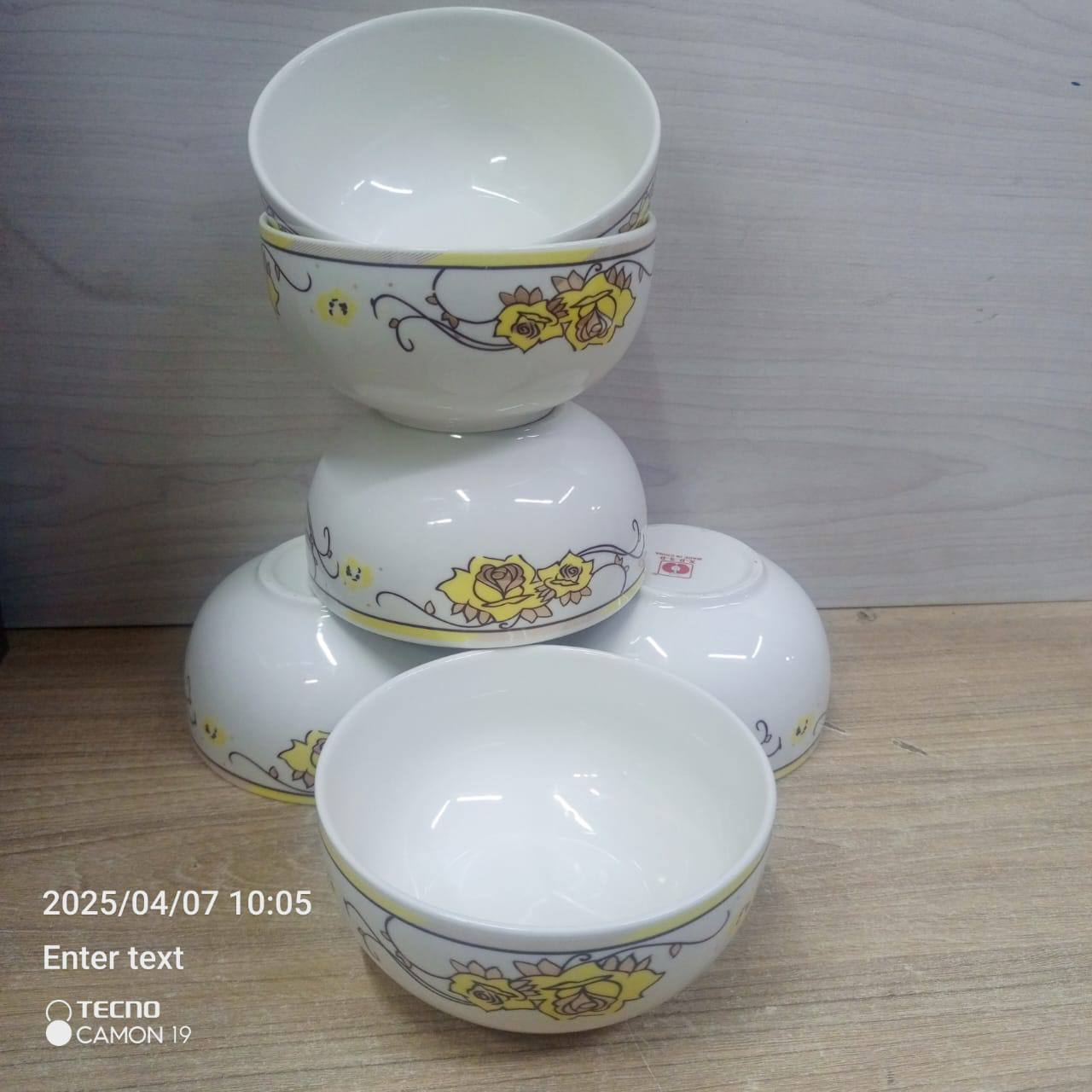 6pcs ceramic soup bowls