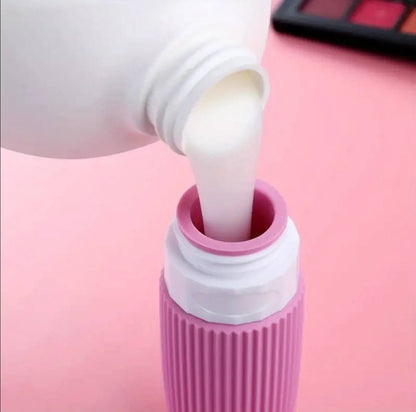 100 ml silicone squeeze bottle / travel toiletry cosmetic bottle set