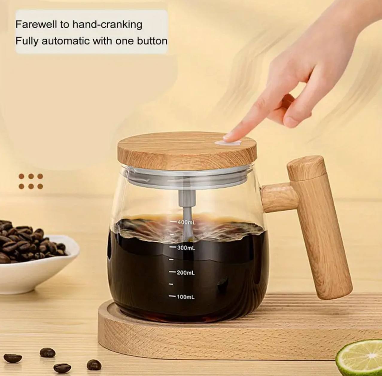400Ml Electric borosilicate Self stirring Mug now