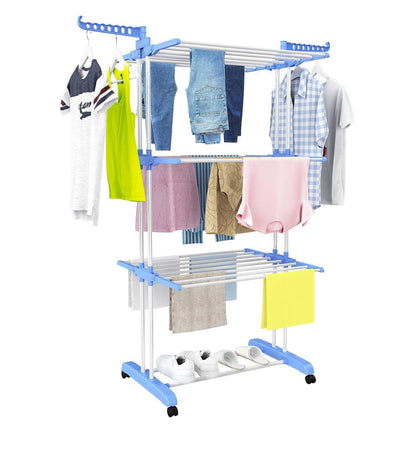 3 Layer Portable / Movable Cloth Drying  Rack