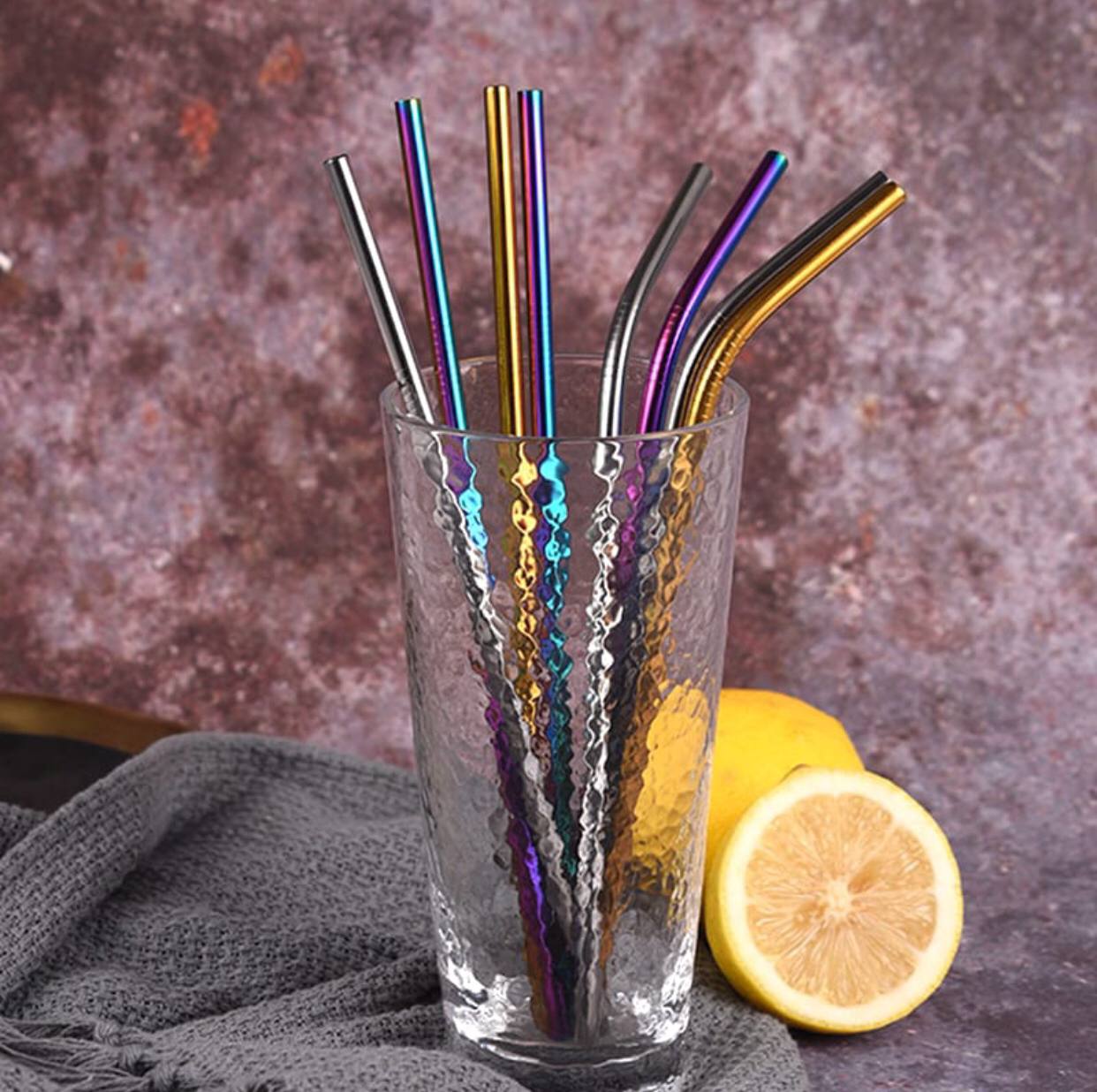 100% FOOD GRADE STAINLESS STEEL REUSABLE STRAWS