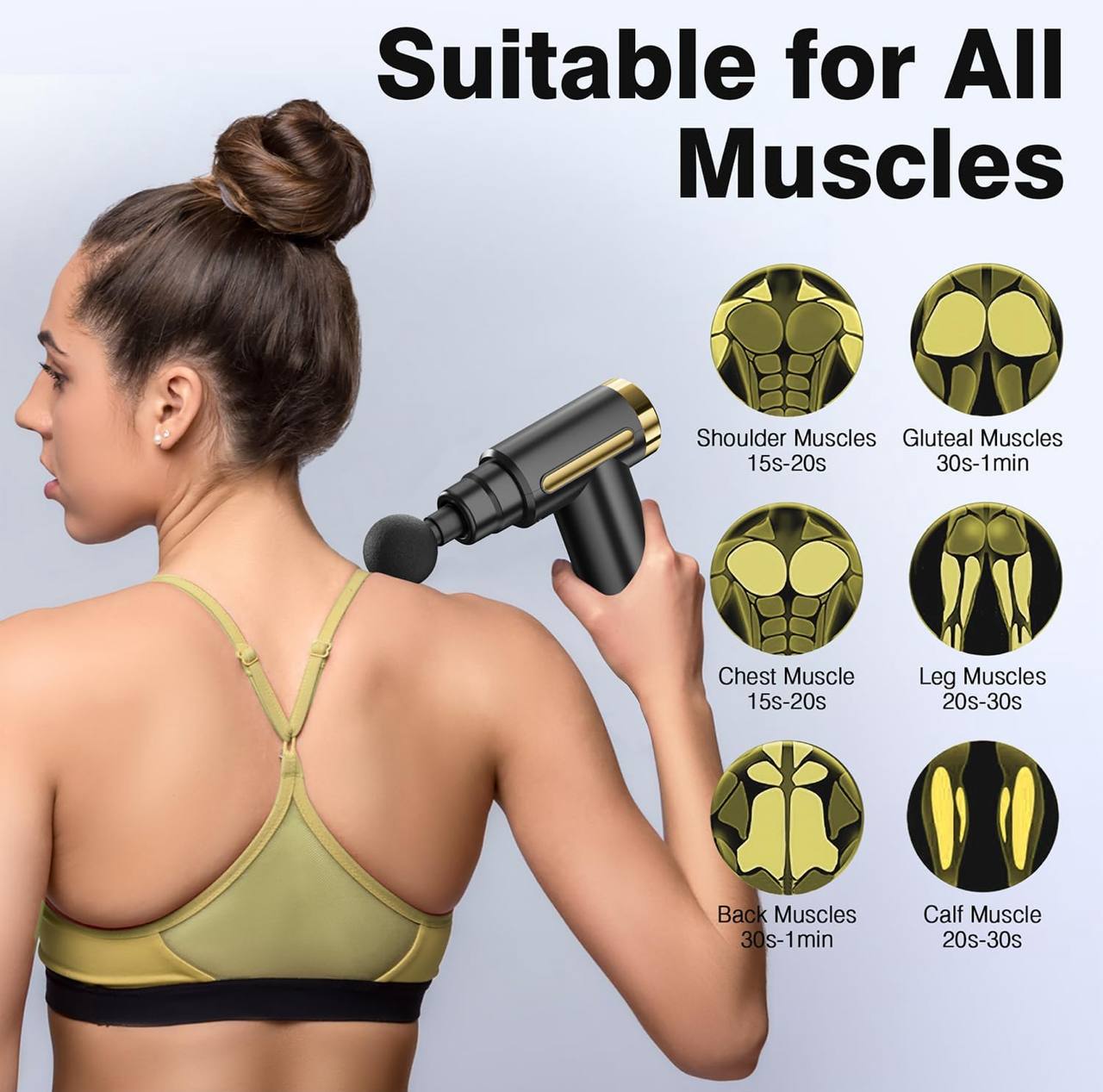 5 in 1 portable Gun massager