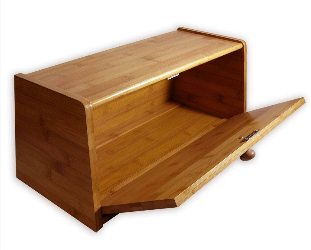 WOODEN BREAD bin bamboo