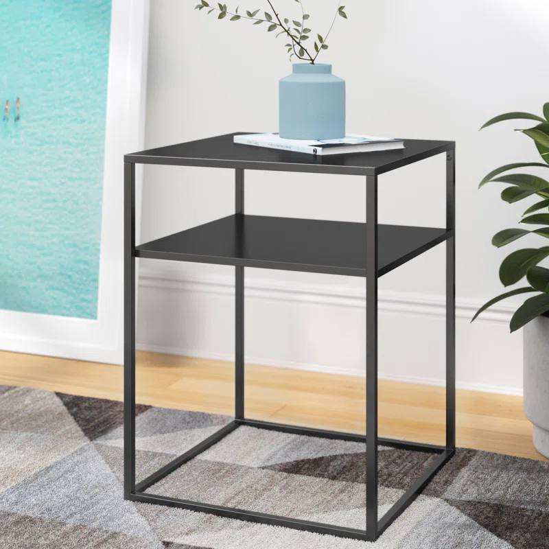 2layers METALLIC SIDE TABLE