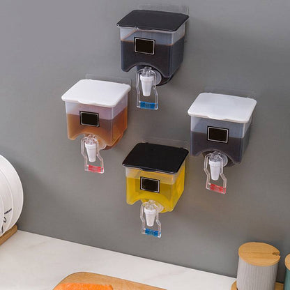 wall mounted 750mL oil /liquids dispenser with tap and a lid