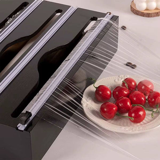 2in1 Bamboo wrap dispenser with cutter