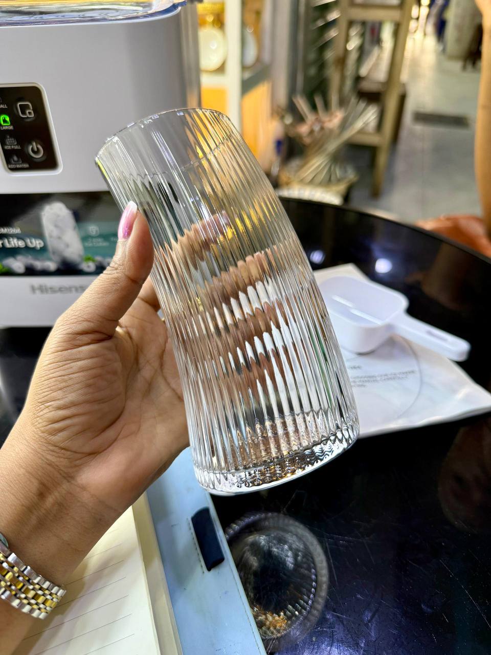 Vertical stripped Glassware 6pc