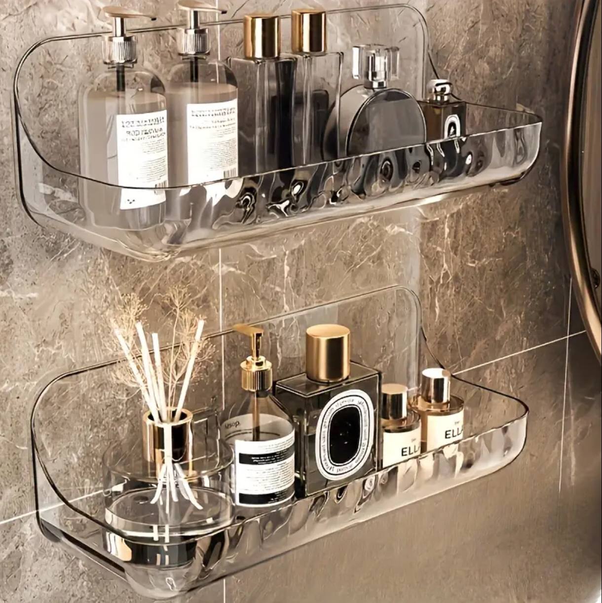 Acrylic Wall-Mounted Shelf