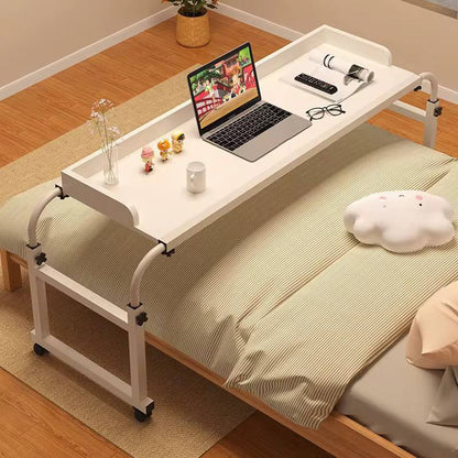 Adjustable Over Bed Desk Laptop Desk with
Wheels