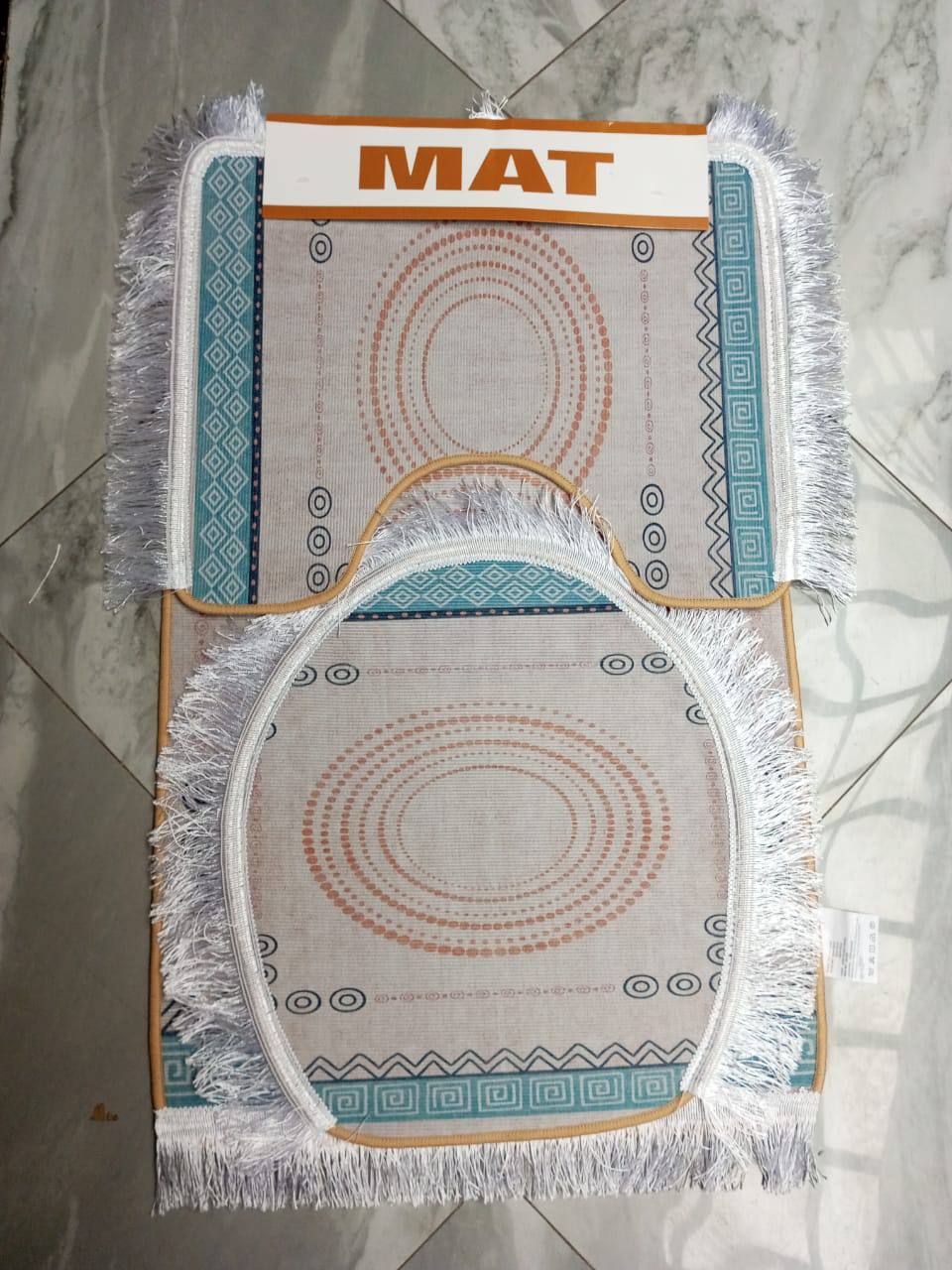 3 Piece Toilet Mat Set