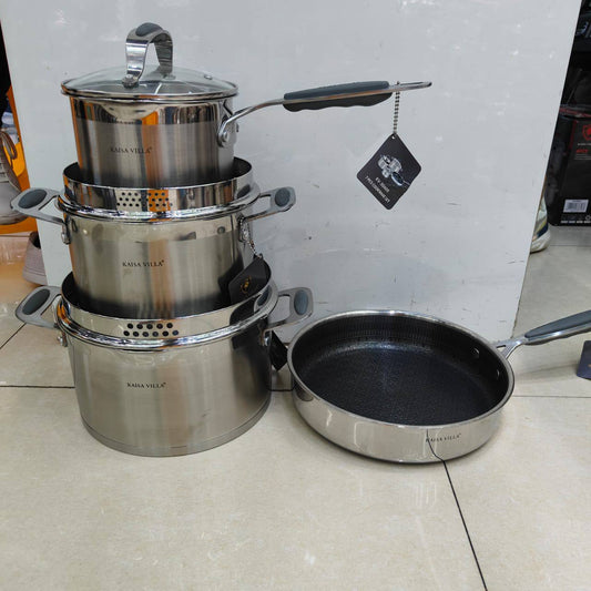 7 pcs Stainless steel Cooking pots