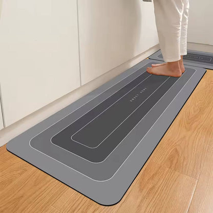 2PCS DIATOMITE RUBBER KITCHEN MATS