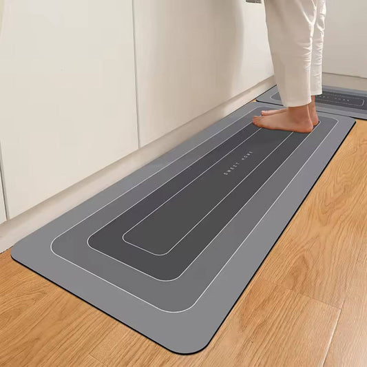 2PCS DIATOMITE RUBBER KITCHEN MATS