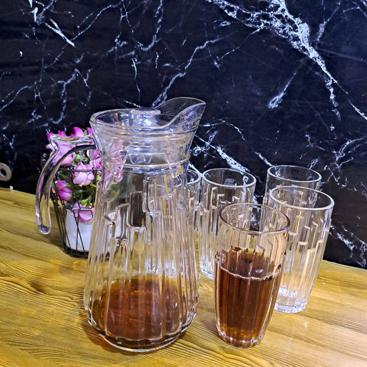 7pc drinkware set/1.8lt jug/6glasses