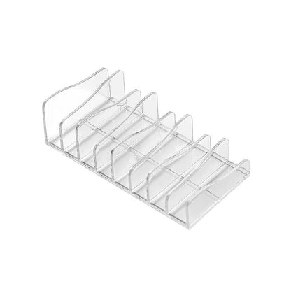 Acrylic Compact Eyeshadow Palette Organizer Display Tray Storage Box Cosmetics Makeup Rack Holder Drawer Organizer 7 Grid