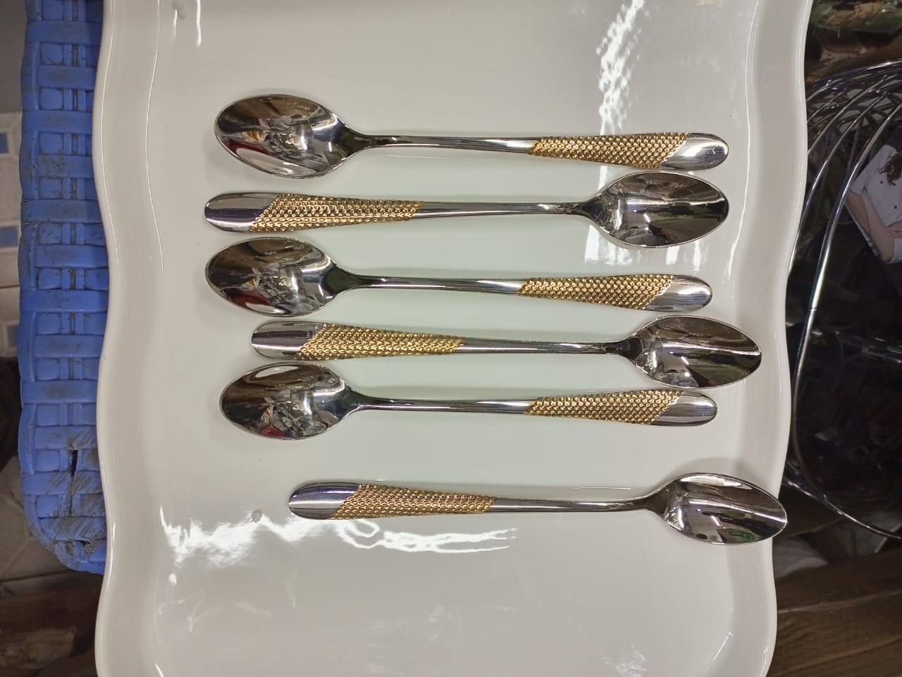 6 PCs long tea spoon