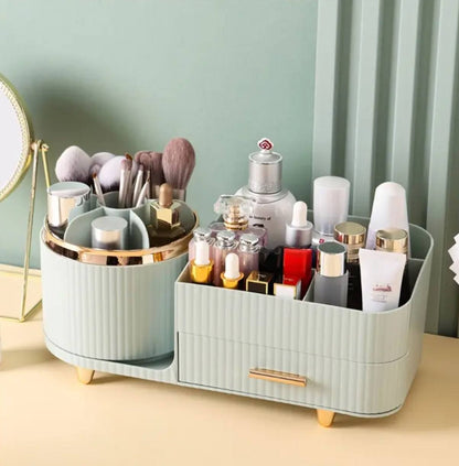 360° Rotating cosmetic storage organizer