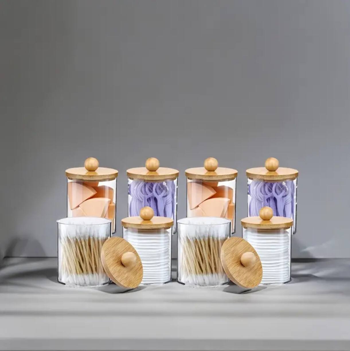 Acrylic earbud /swab, cotton wool/multipurpose organizer