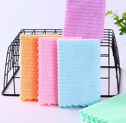 5pcs Household Cleaning Dishwashing Cloth