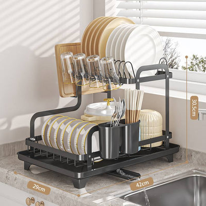 2 Tier Dish Drying Rack