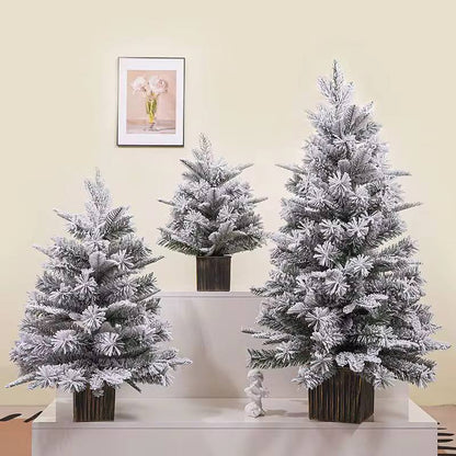 3pcs pre lit mini Christmas trees