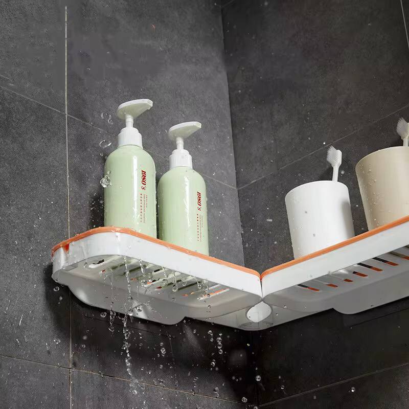 180° adhesive shower caddy