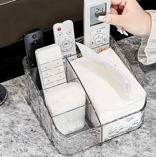 5 grid remote/cosmetic organizer