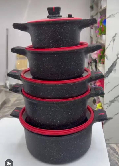 10pcs UCC life granite cookware set