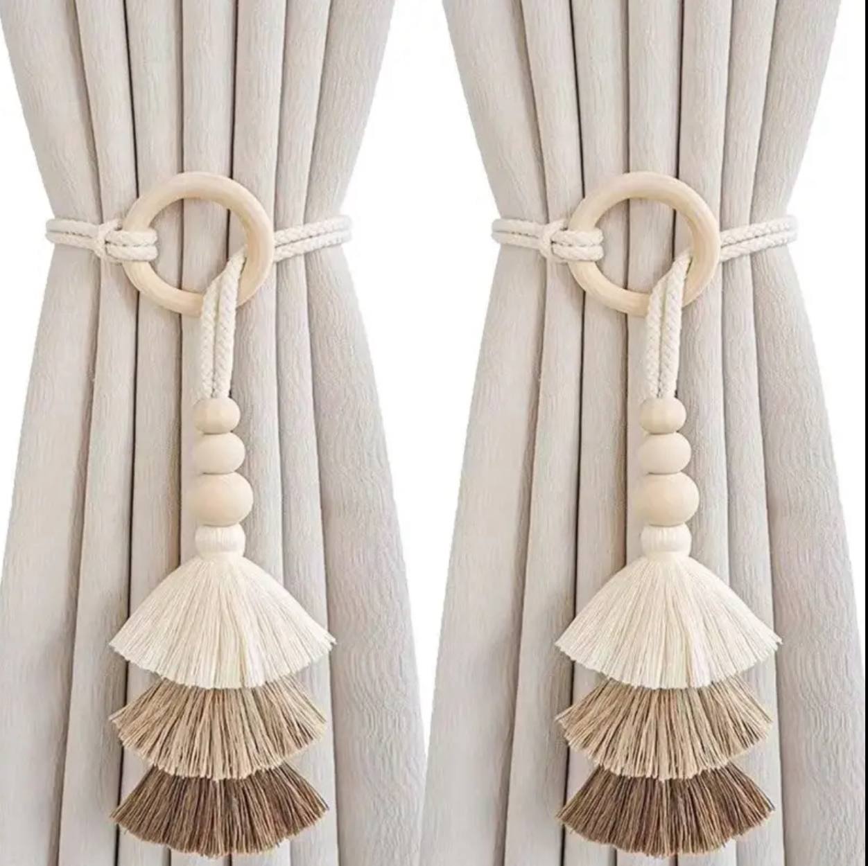 2pcs Tassel Curtain Tie Backs